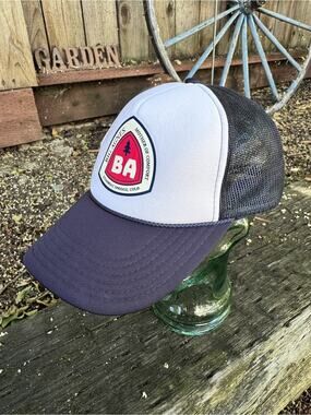 Big Agnes Blaze Trucker Hat Navy Blue White Snapback Otto Collection